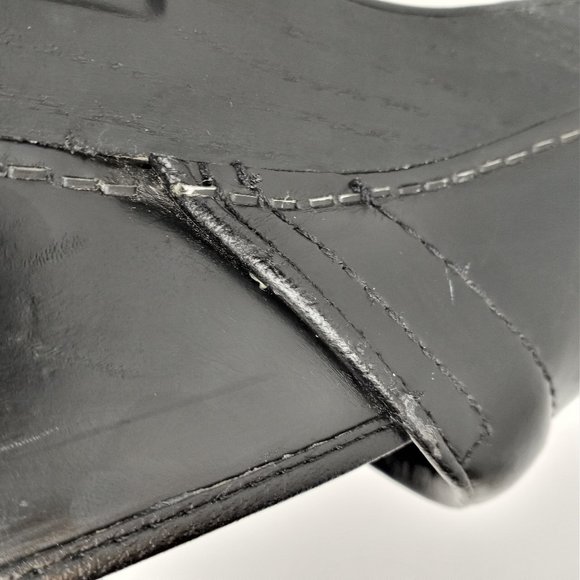 Dansko Black Leather Clogs Size Eur 41 USA 10.5- 11 - Picture 10 of 15